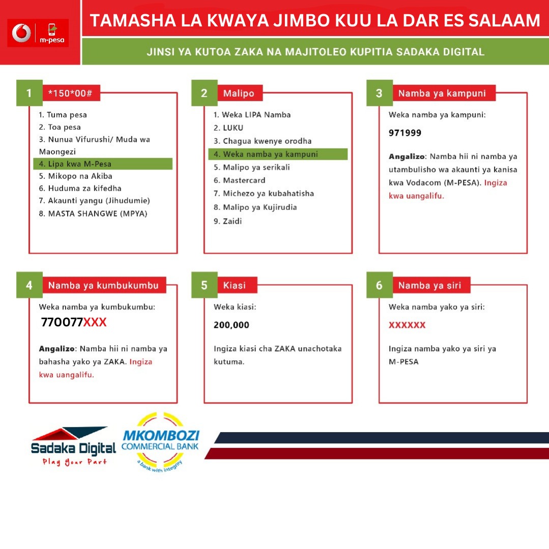 M-Pesa Payment Instructions